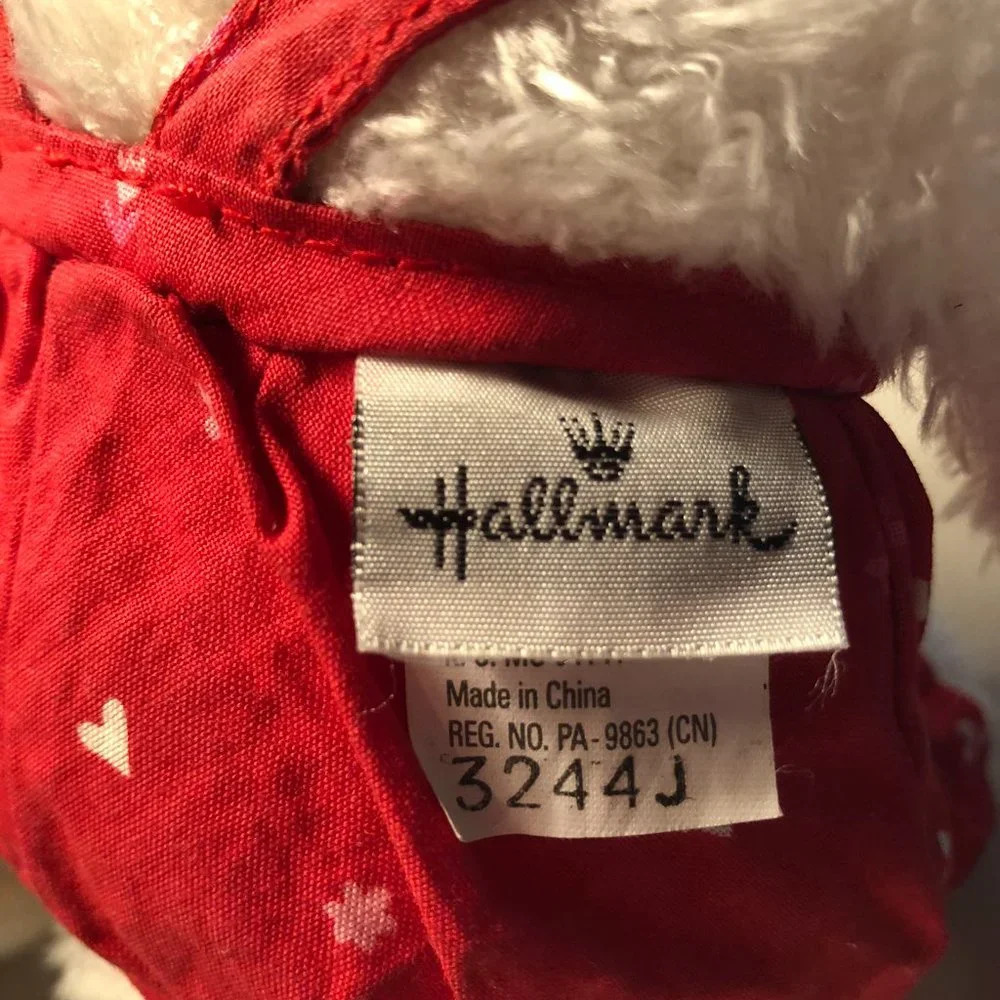2004 Vintage Hallmark Blushing Bears Set Kissing Magnetic Hearts Valentine's - Picture 3 of 7